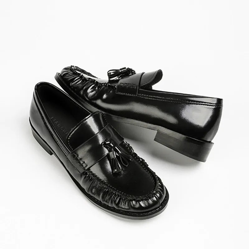 Mocassins à pampille en cuir pour femme