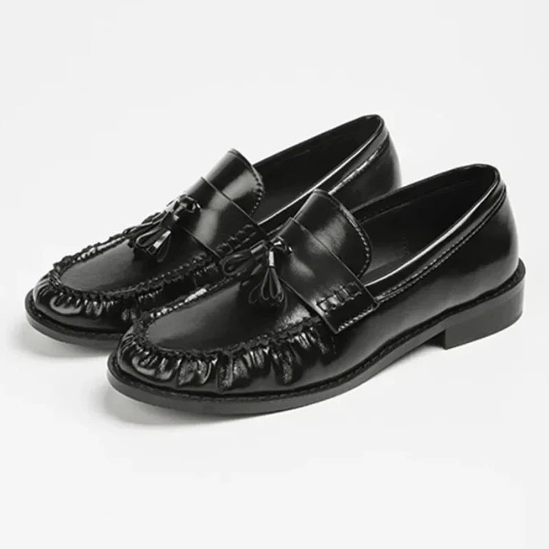 Mocassins à pampille en cuir pour femme