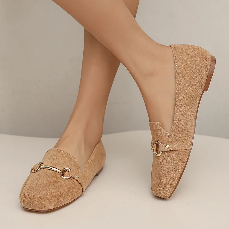 Mocassins à mors métallique pour femme