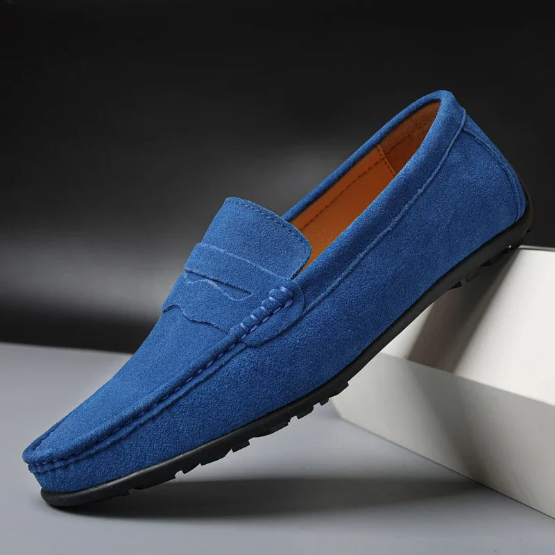 Mocassins de conduite en daim pour homme