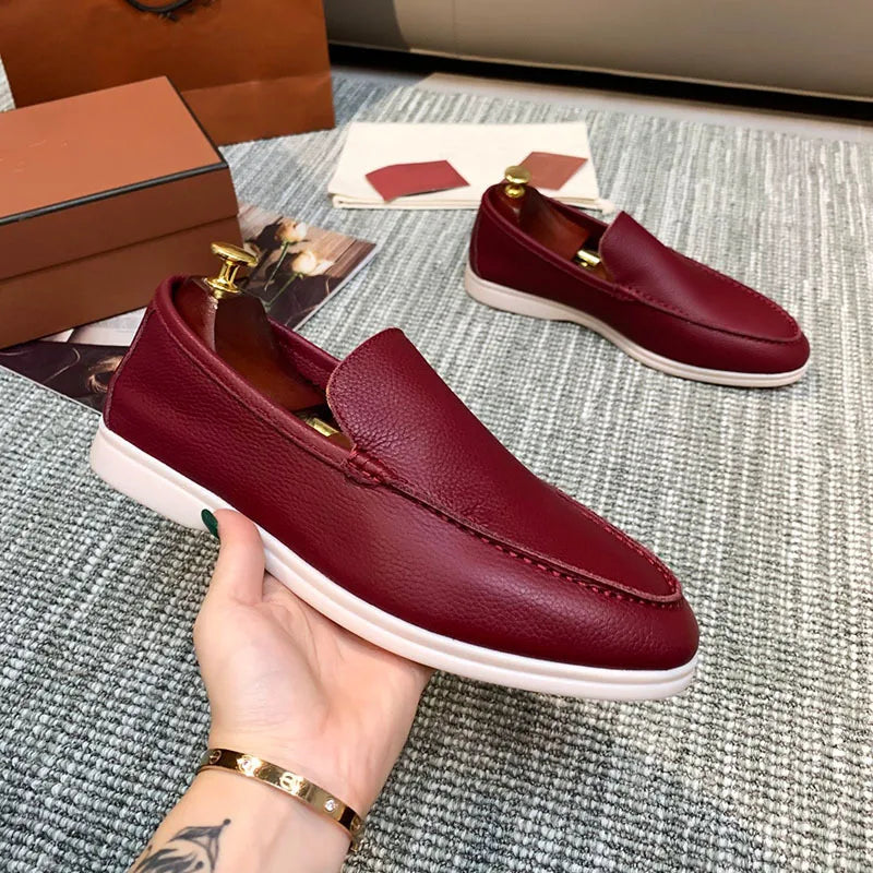 Mocassins à enfiler en similicuir pour homme