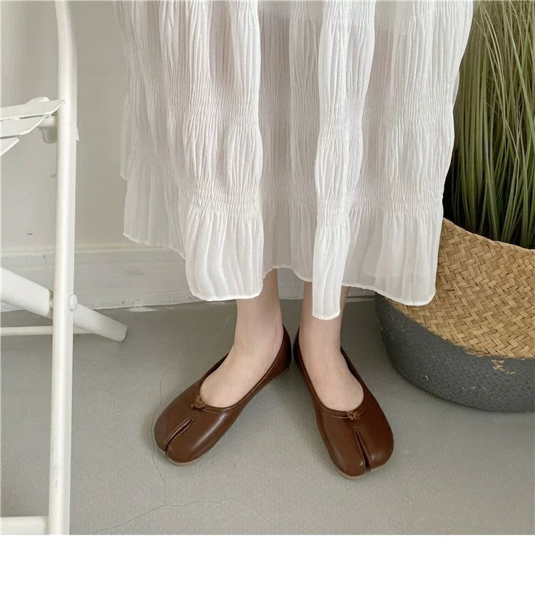 Ballerines plates mocassins tabi