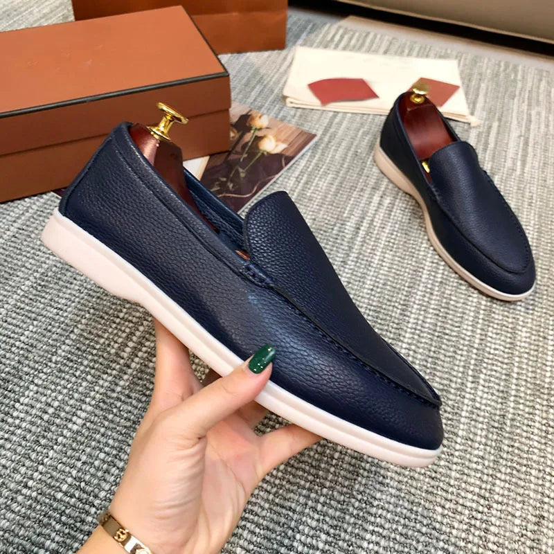 Mocassins à enfiler en similicuir pour homme