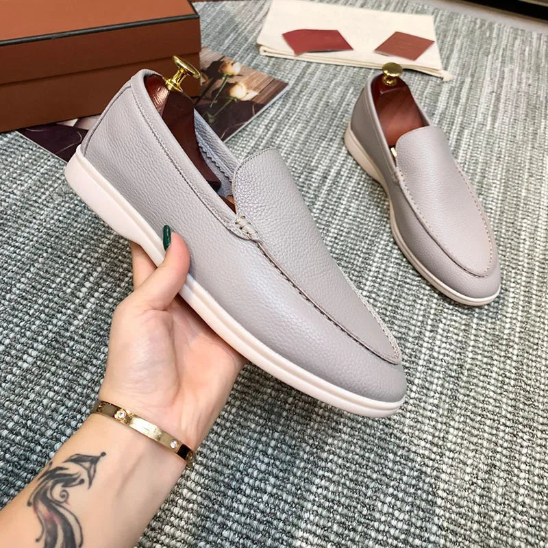 Mocassins à enfiler en similicuir pour homme