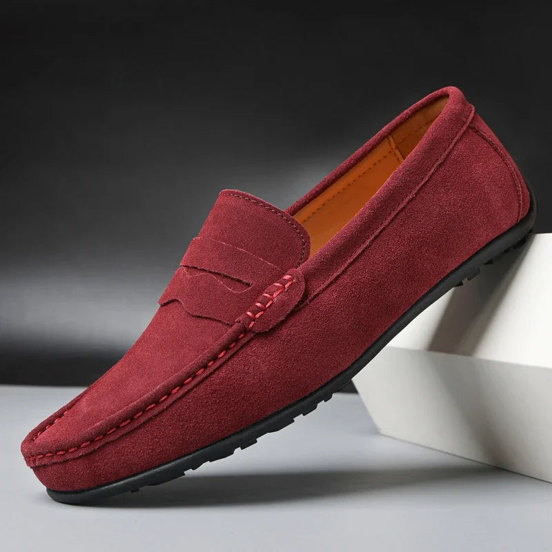 Mocassins de conduite en daim pour homme