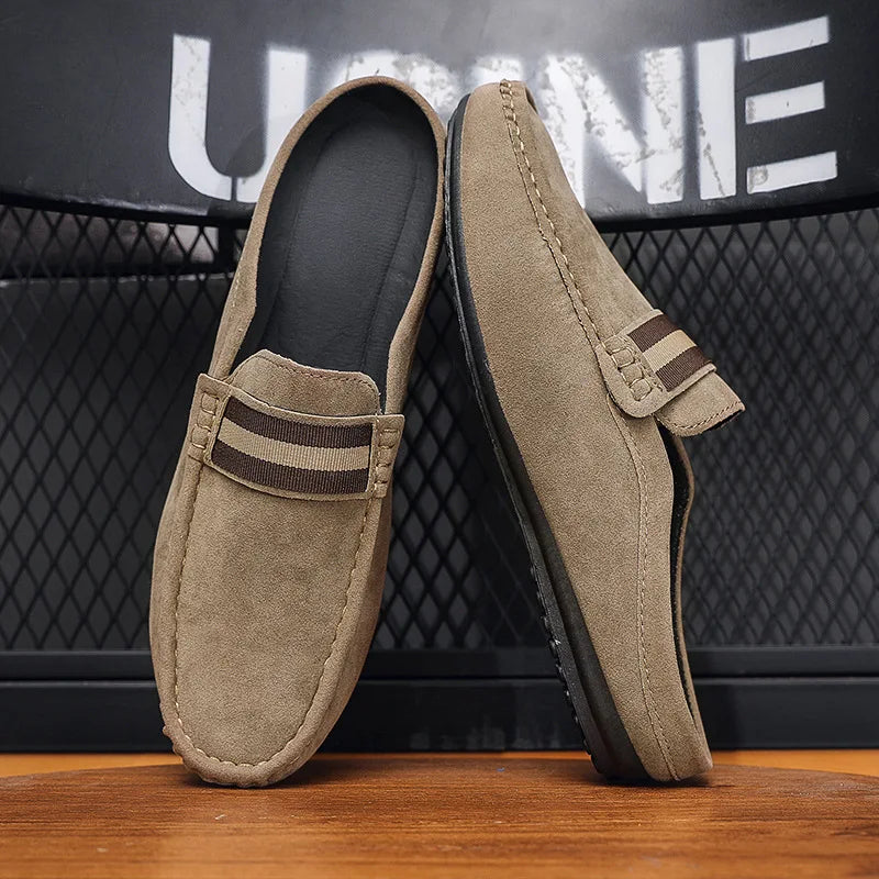 Mule à bande rayée pour homme