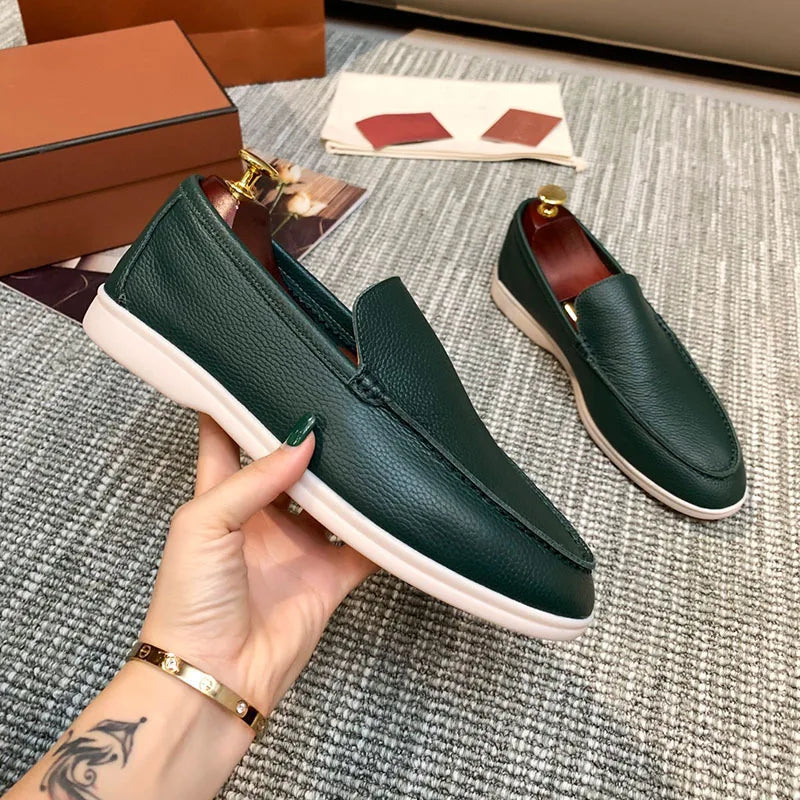Mocassins à enfiler en similicuir pour homme
