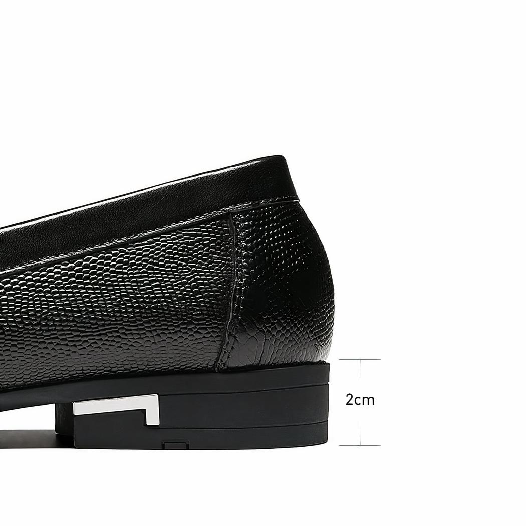 talon du mocassin en cuir