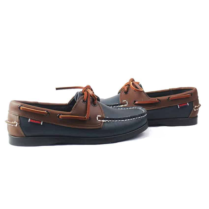 Mocassins bateau bleu marine pour homme