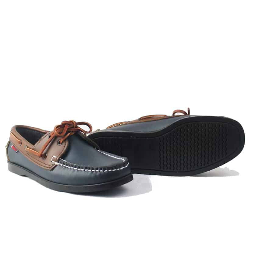 Mocassins bateau bleu marine pour homme