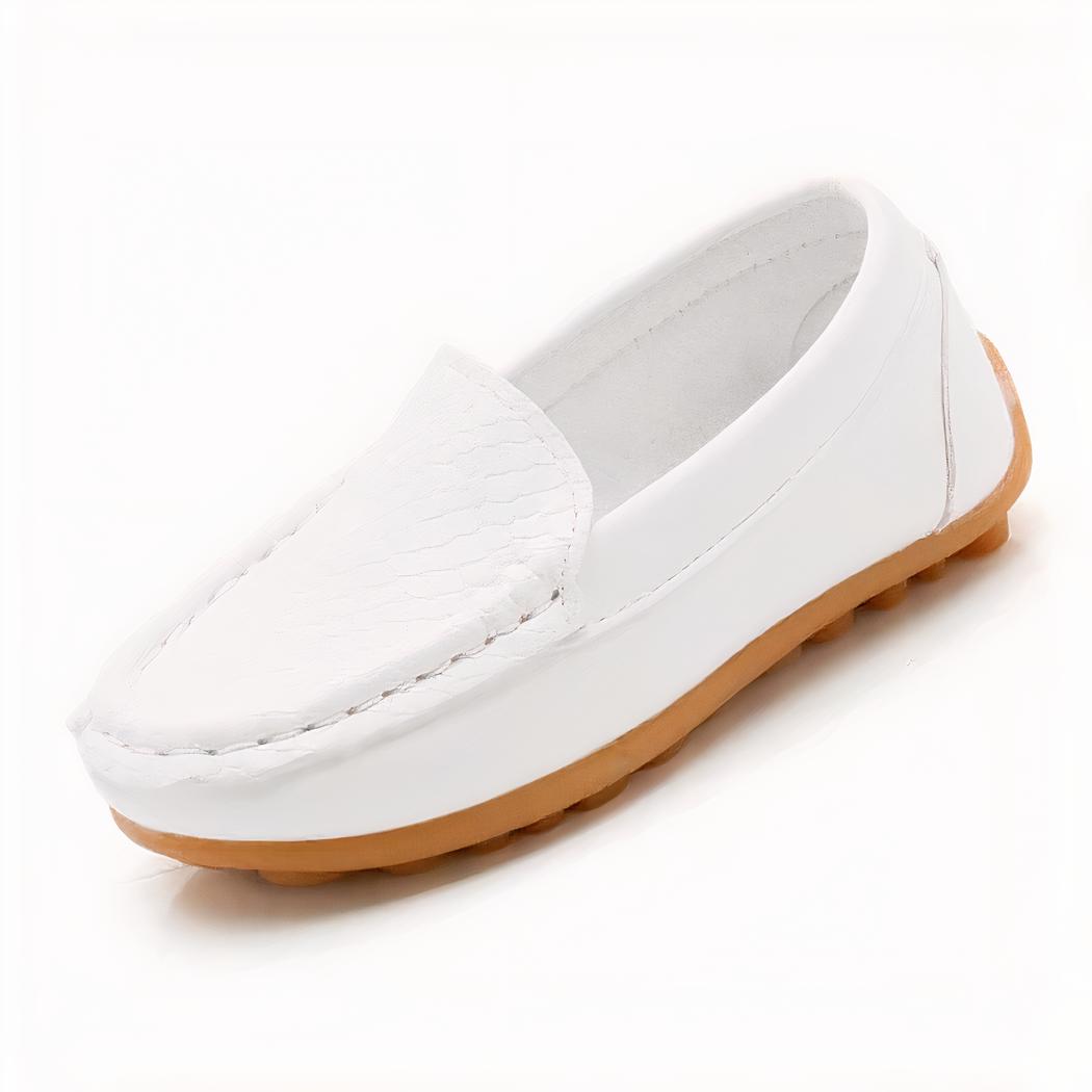 Mocassin à enfiler en cuir souple pour enfant