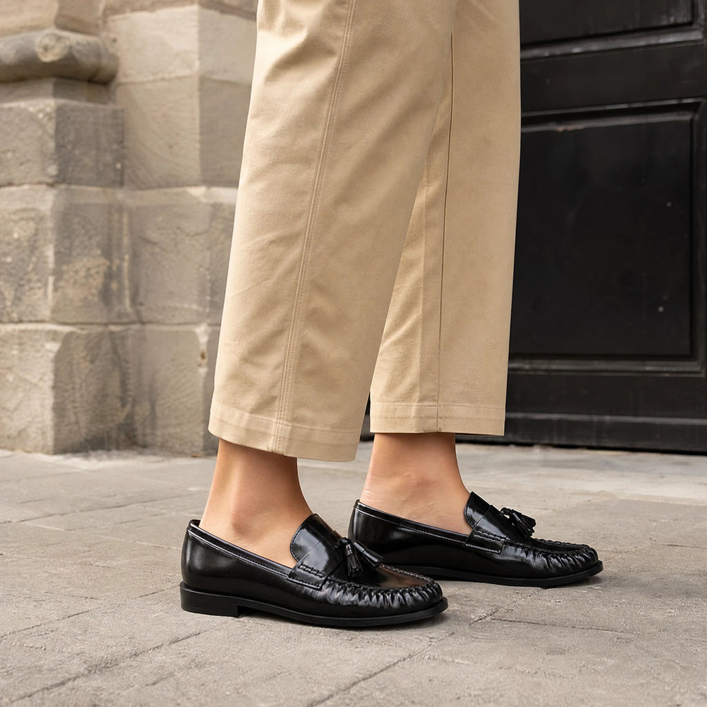 Mocassin à pampilles avec franges et finition brillante - Utilisation du produit