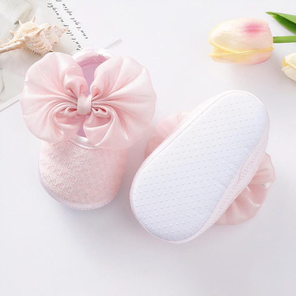 mocassin rose pour bébé