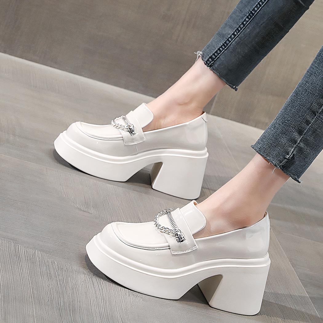 Mocassin à talons 8cm pour femmes