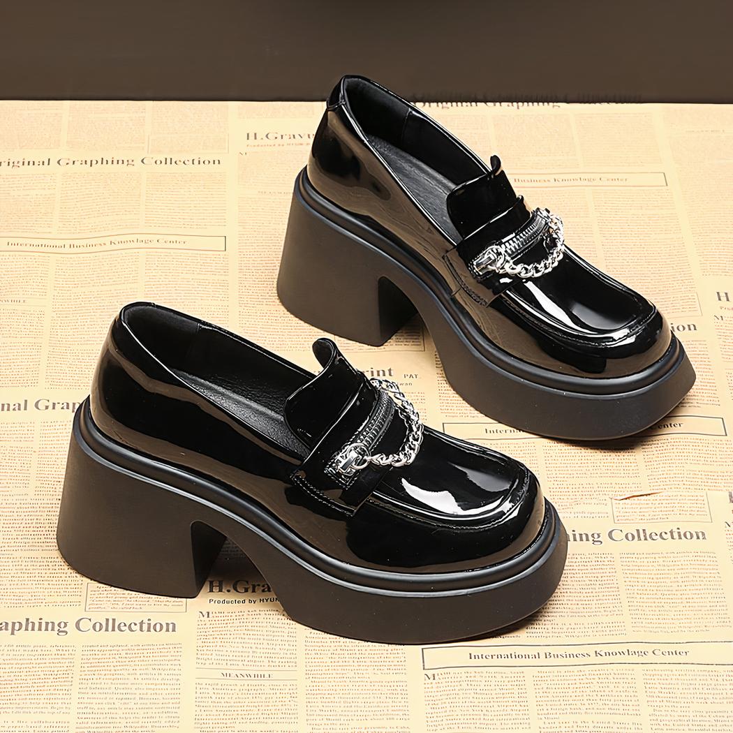 Mocassin à talons 8cm pour femmes