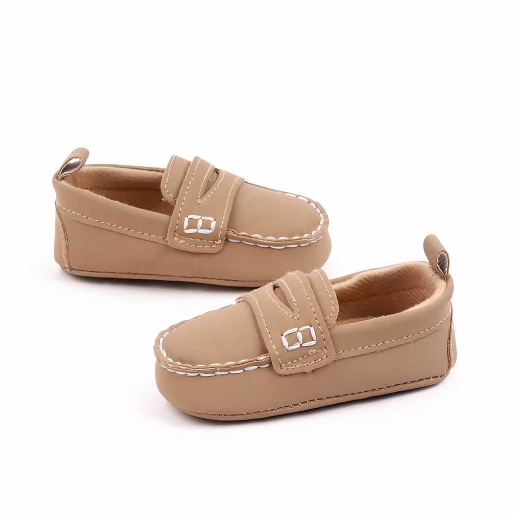 Mocassin classiques en cuir pour bébé fille