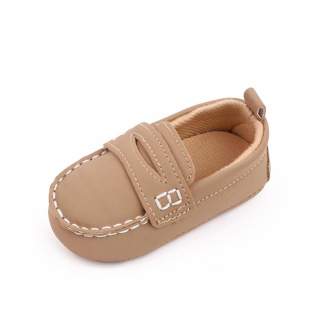 Mocassin classiques en cuir pour bébé fille