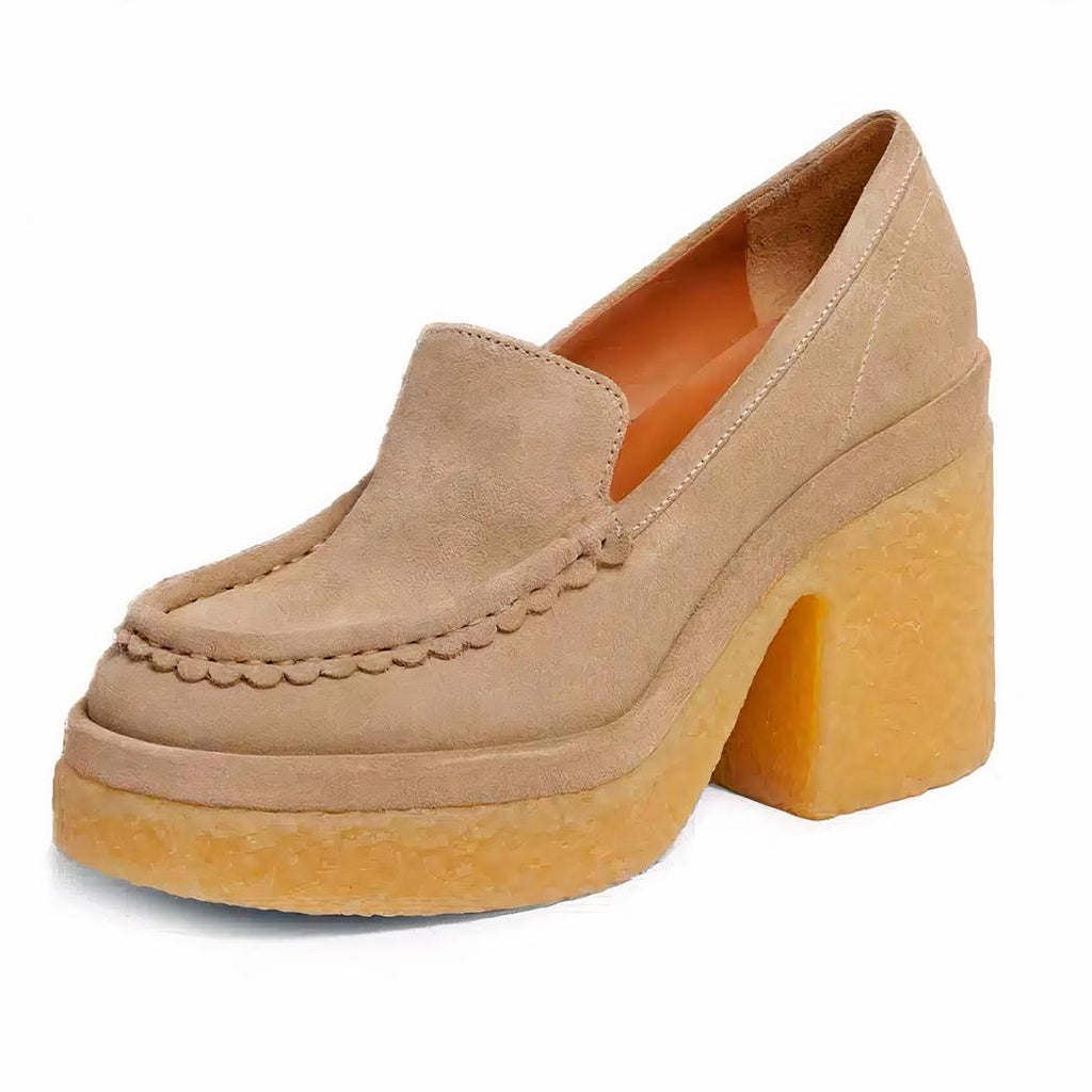 Mocassins classiques en daim pour femmes