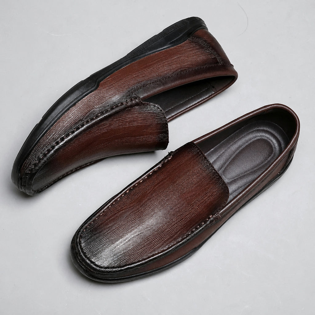 Mocassin Cuir Lisse Homme à Enfiler Classique