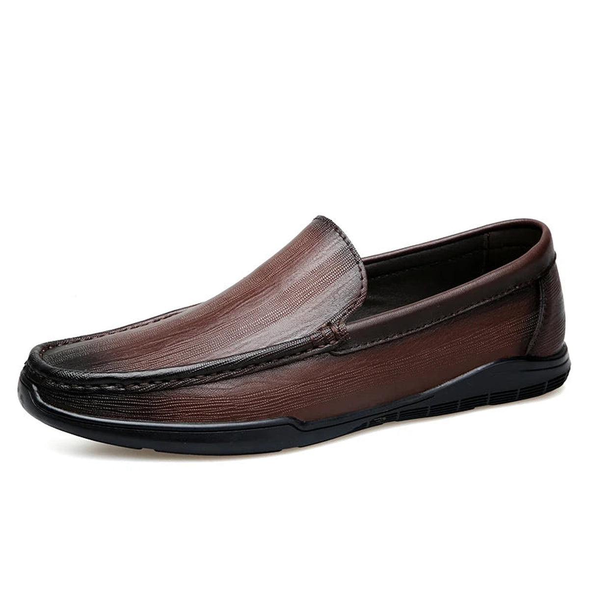 Mocassin Cuir Lisse Homme à Enfiler Classique