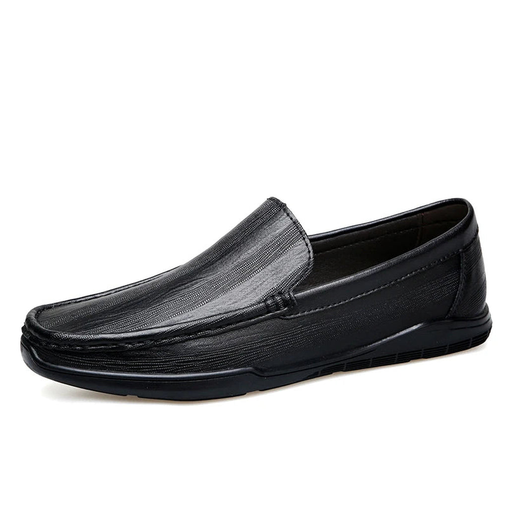Mocassin Cuir Lisse Homme à Enfiler Classique