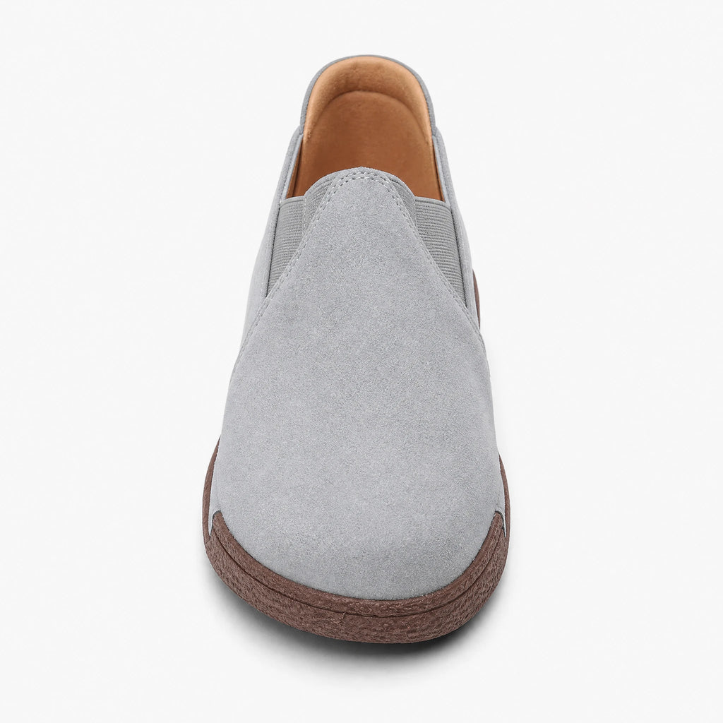 Mocassin daim femme à semelle épaisse - Fond neutre
