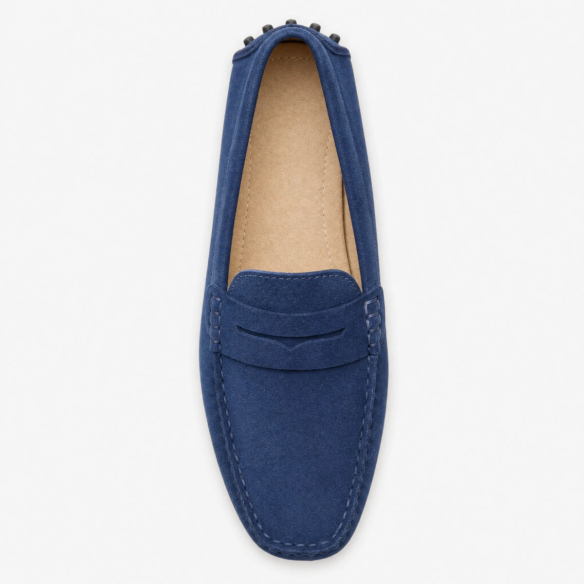 Mocassin daim homme aux semelles crantées, 5 couleurs - Fond neutre
