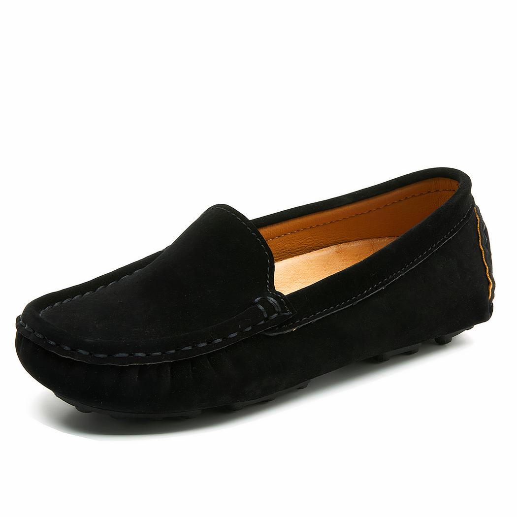 Mocassins en daim à bride pour garçon