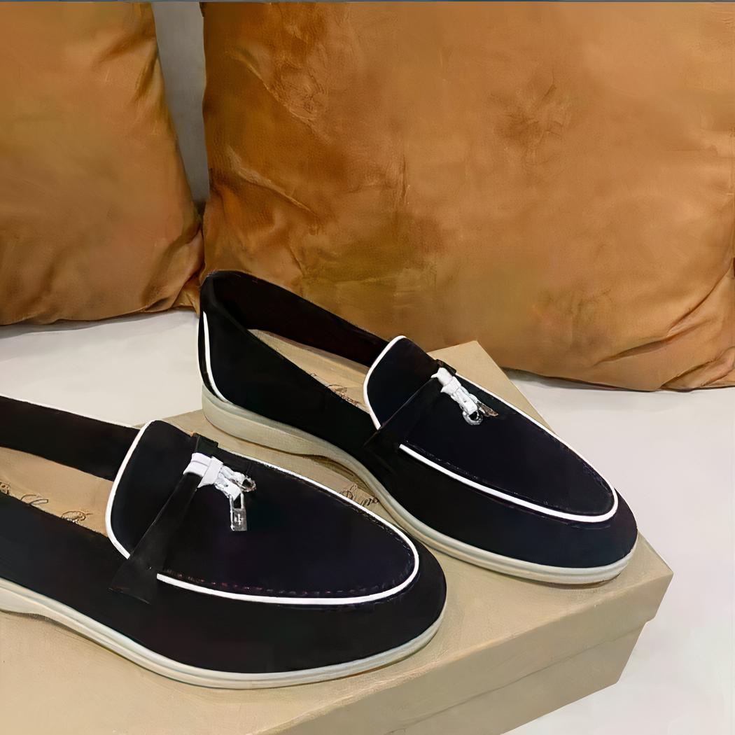 Mocassin en daim suédé britannique pour femmes