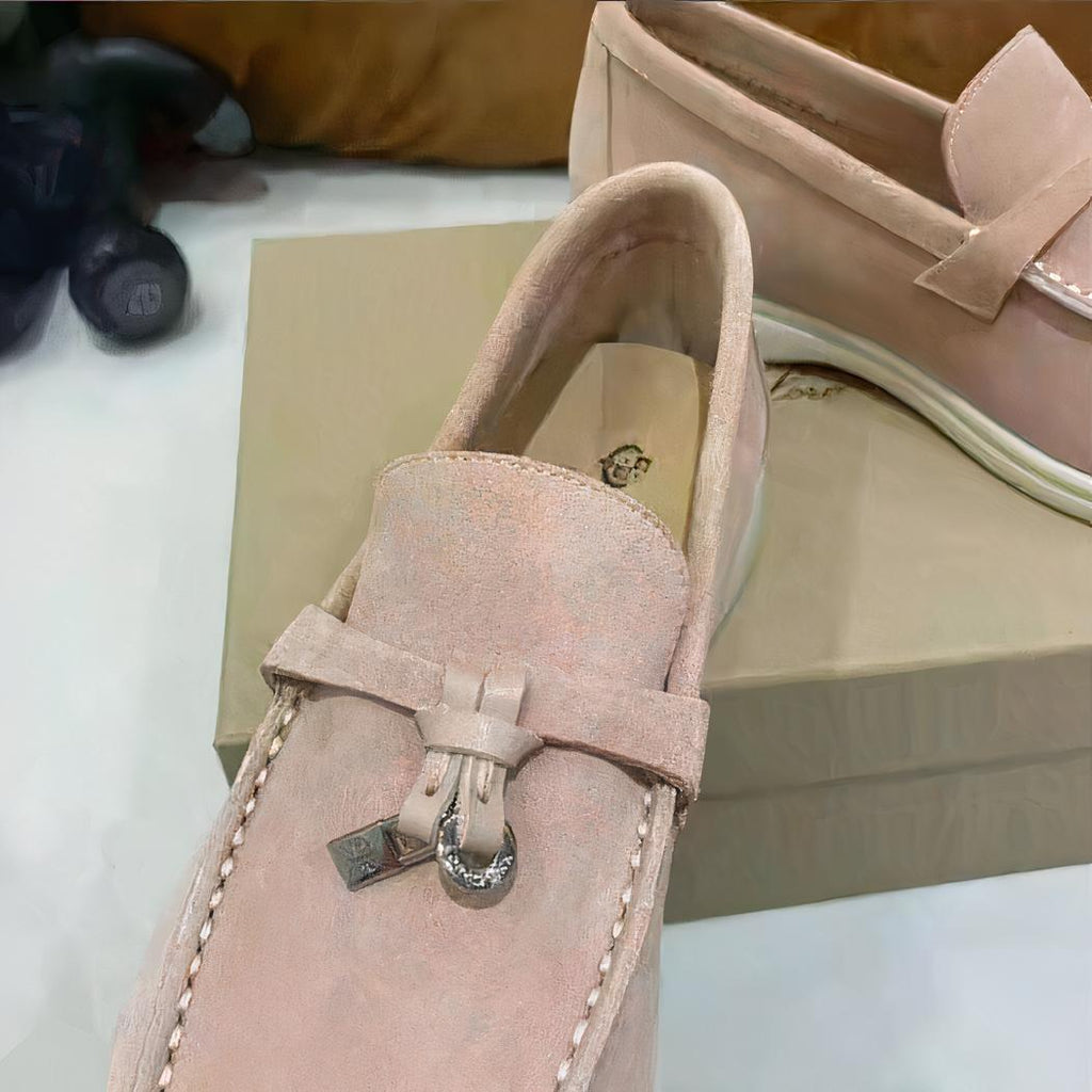 Mocassin en daim suédé britannique pour femmes
