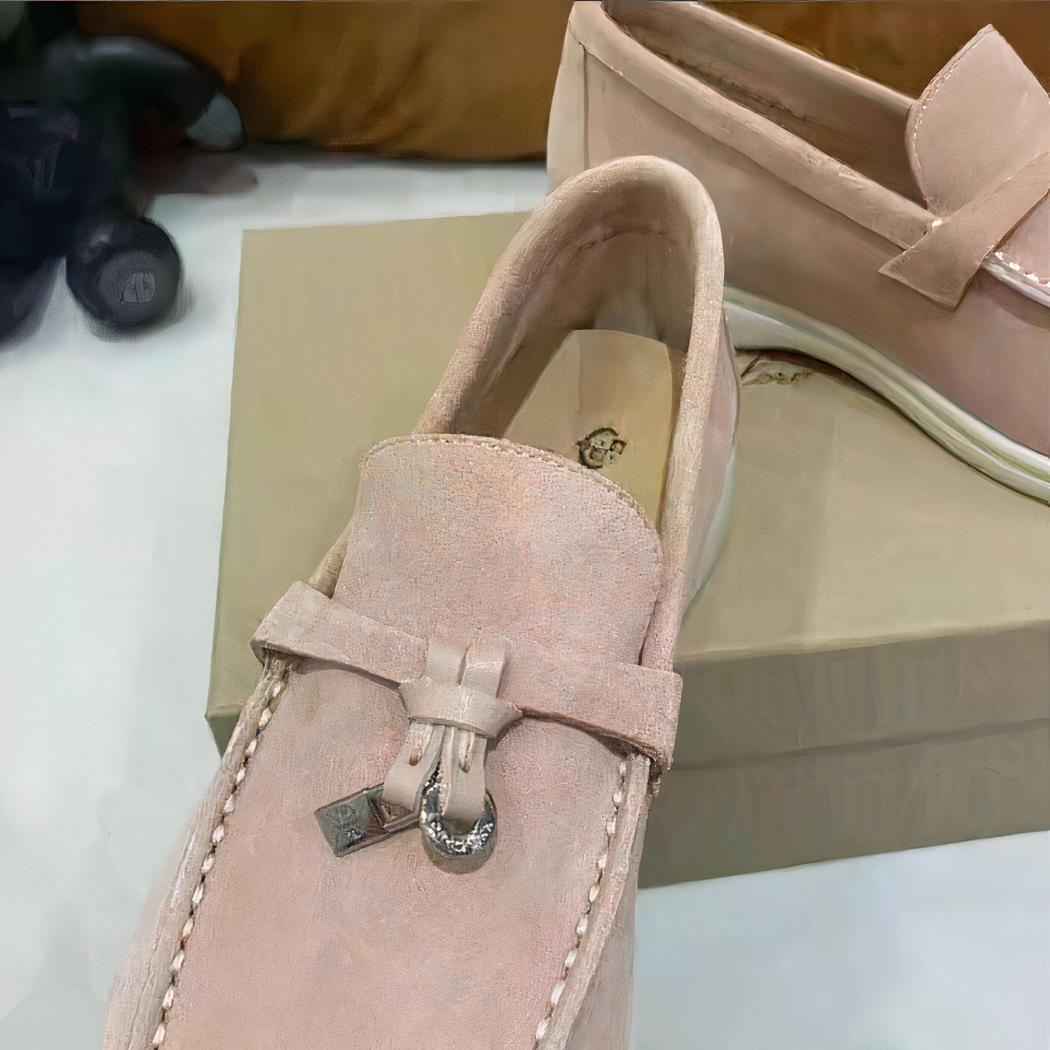 Mocassin en daim suédé britannique pour femmes