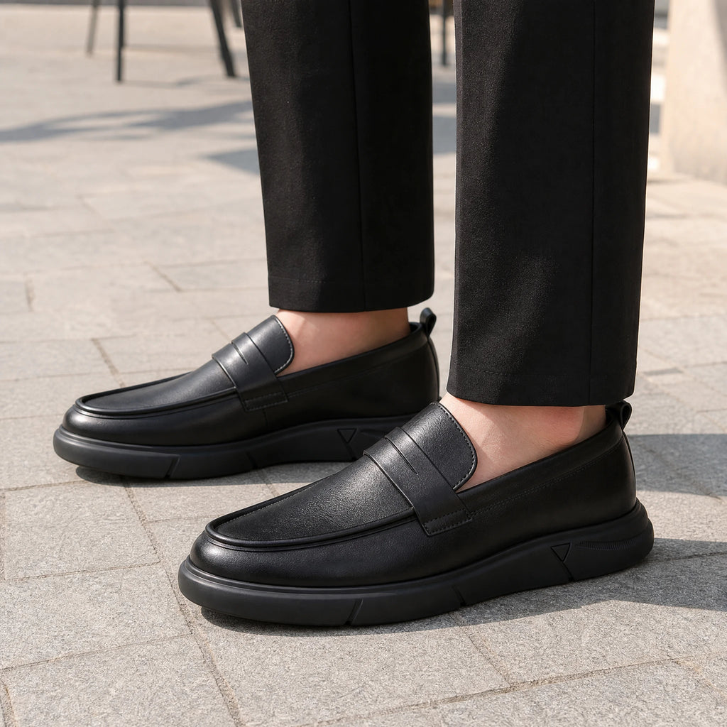 Mocassin Plateforme Homme Noir à Languette - Utilisation du produit