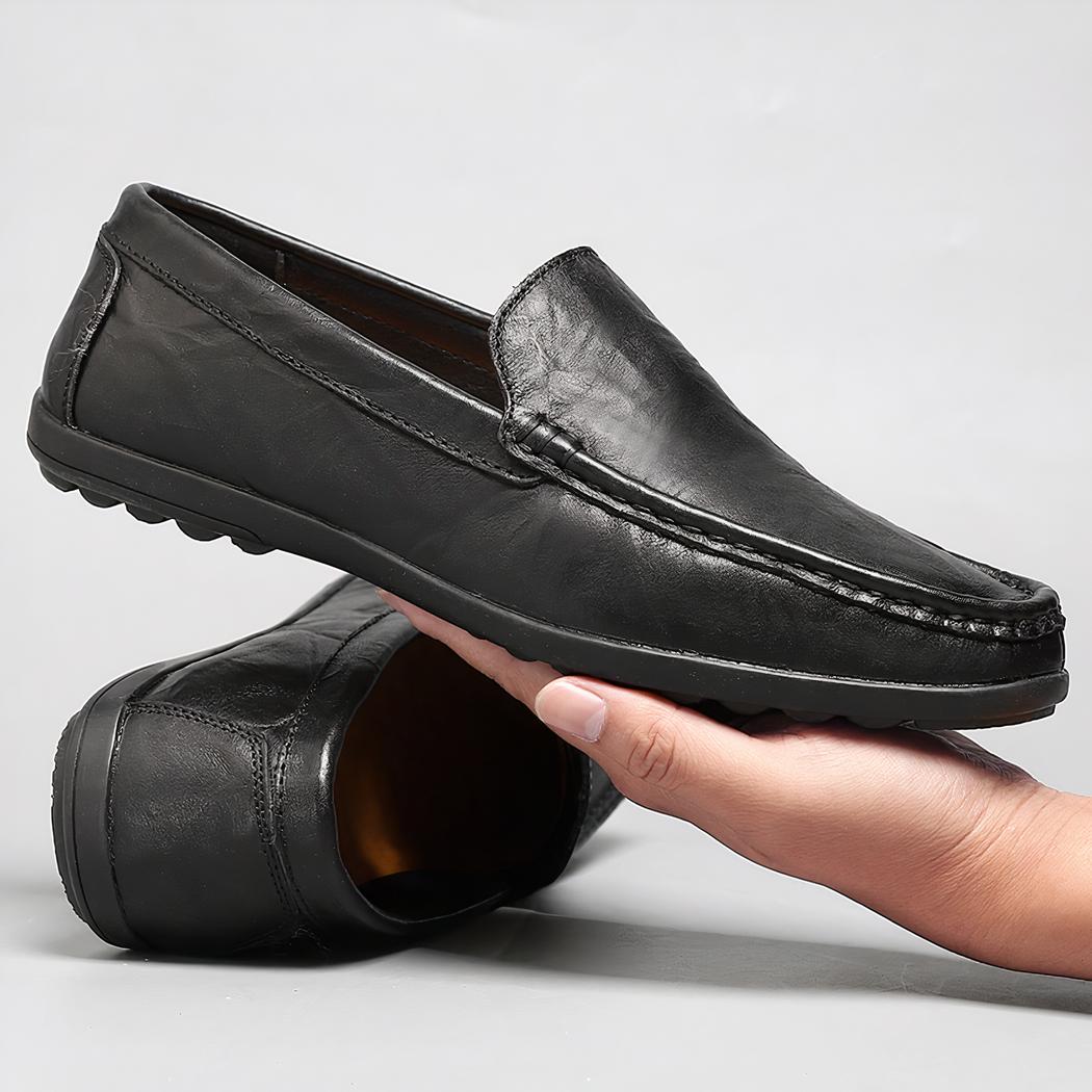 Mocassin respirants en cuir synthétique pour hommes