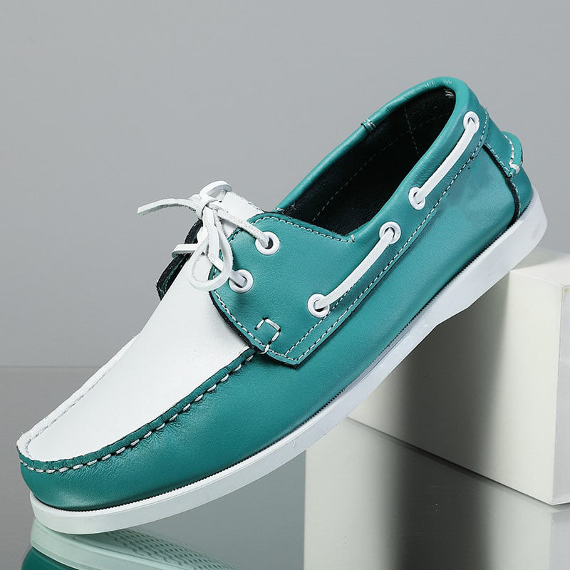 Mocassins bateau formels à lacets pour homme