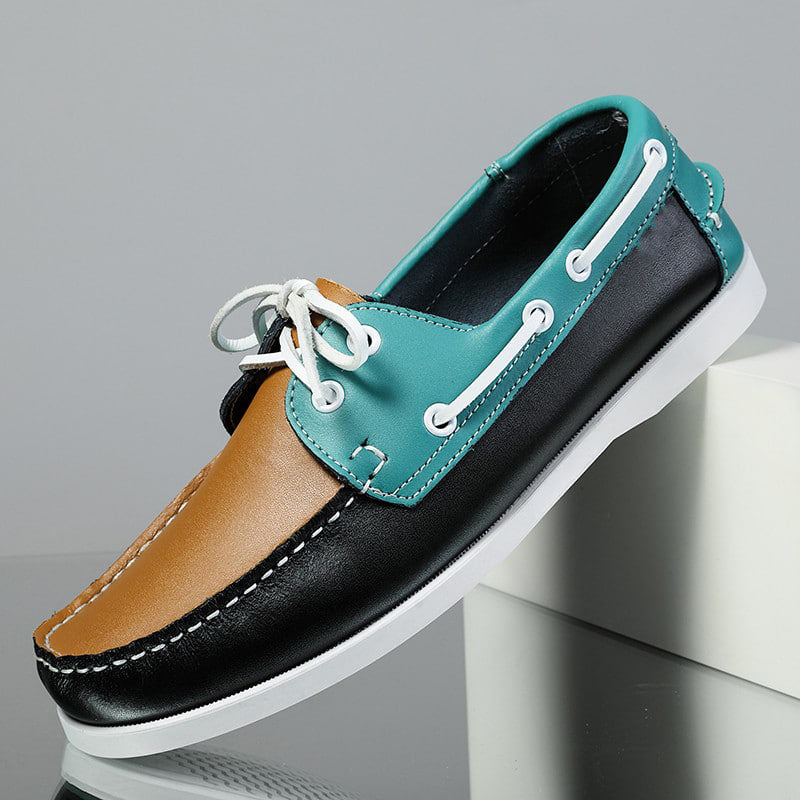 Mocassins bateau formels à lacets pour homme