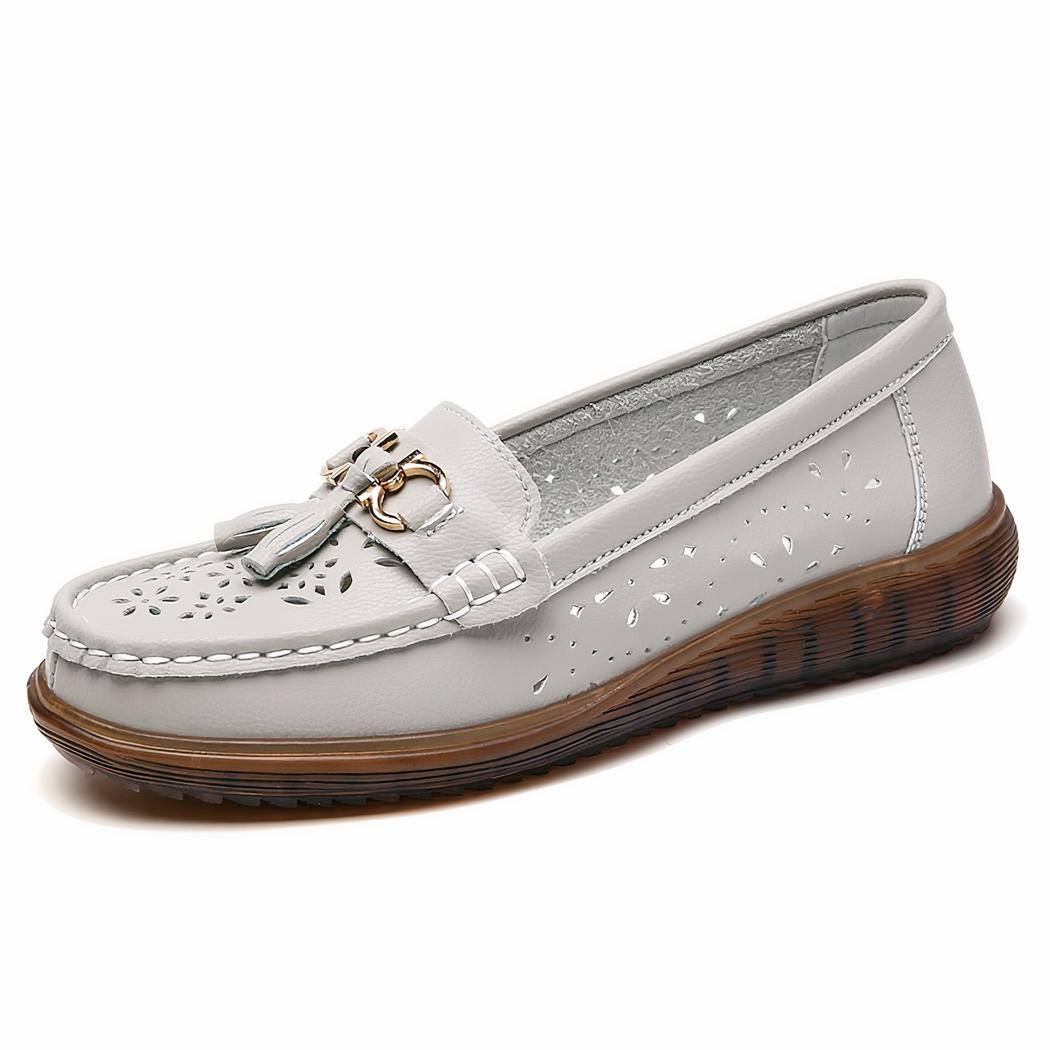 Mocassins à enfiler à glands pour femme