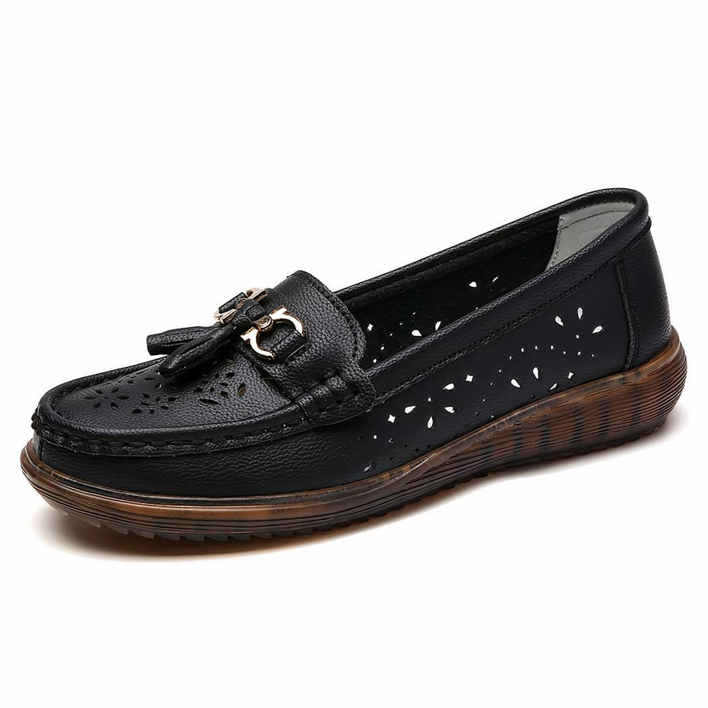 Mocassins à enfiler à glands pour femme