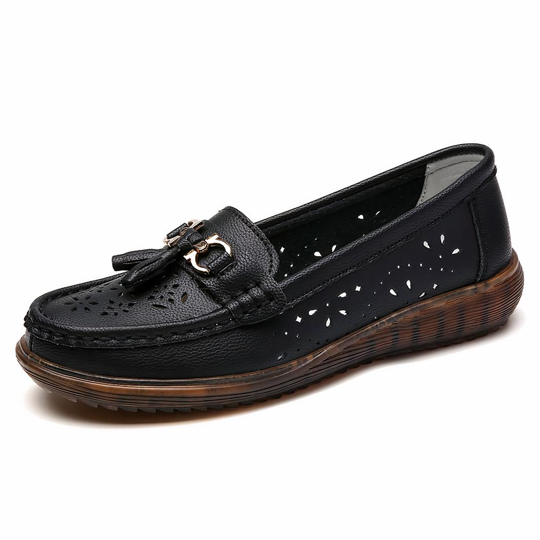 Mocassins à enfiler à glands pour femme