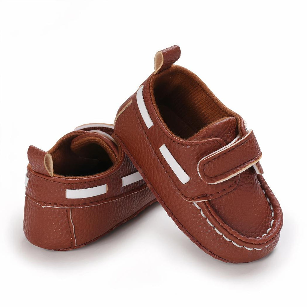 Mocassins à fermeture velcro style bateau pour bébé