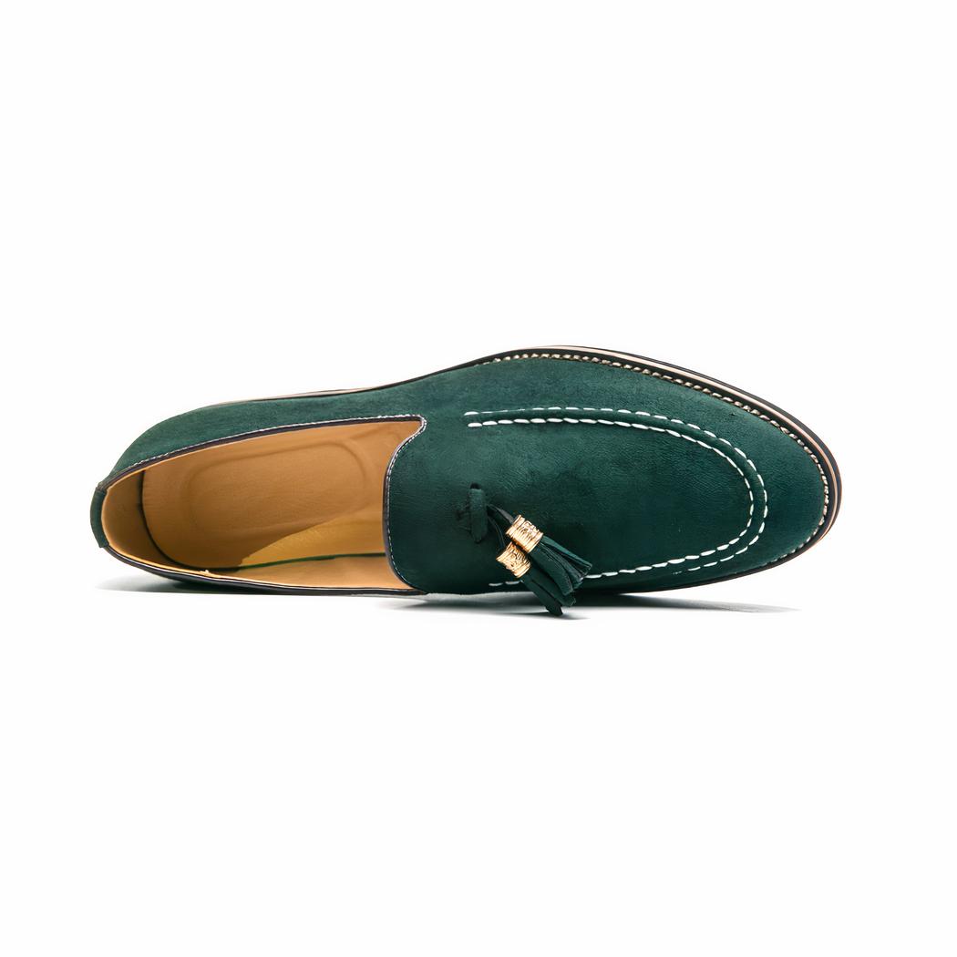 Mocassins à gland en daim avec plusieurs couleurs pour hommes
