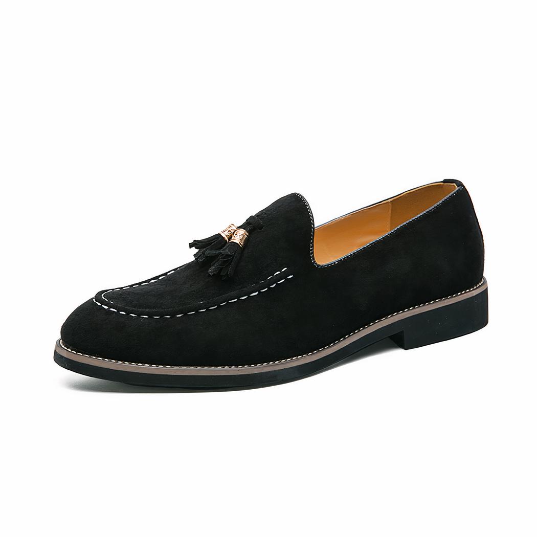 Mocassins à gland en daim avec plusieurs couleurs pour hommes