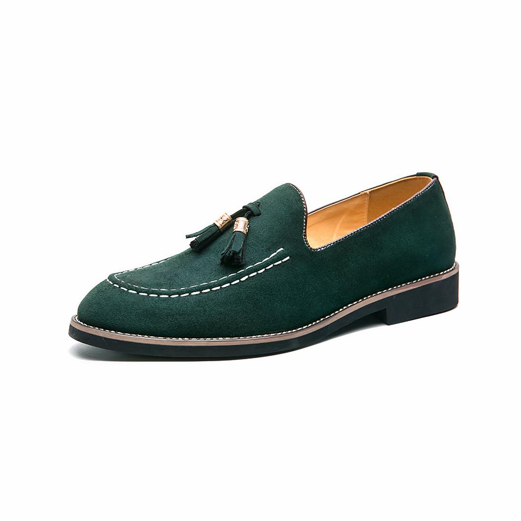 Mocassins à gland en daim avec plusieurs couleurs pour hommes