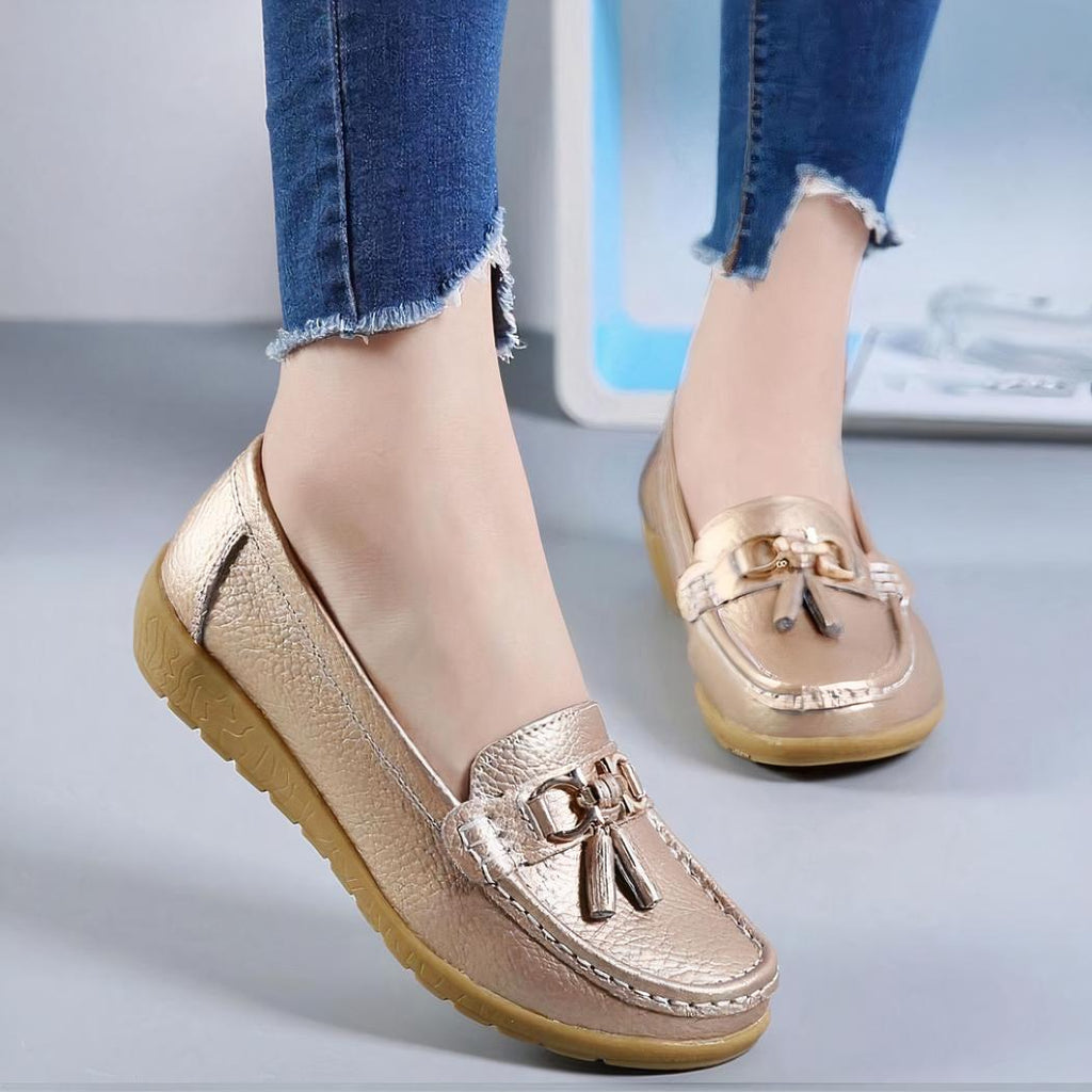 Mocassins à glands à inspiration bateau pour femme