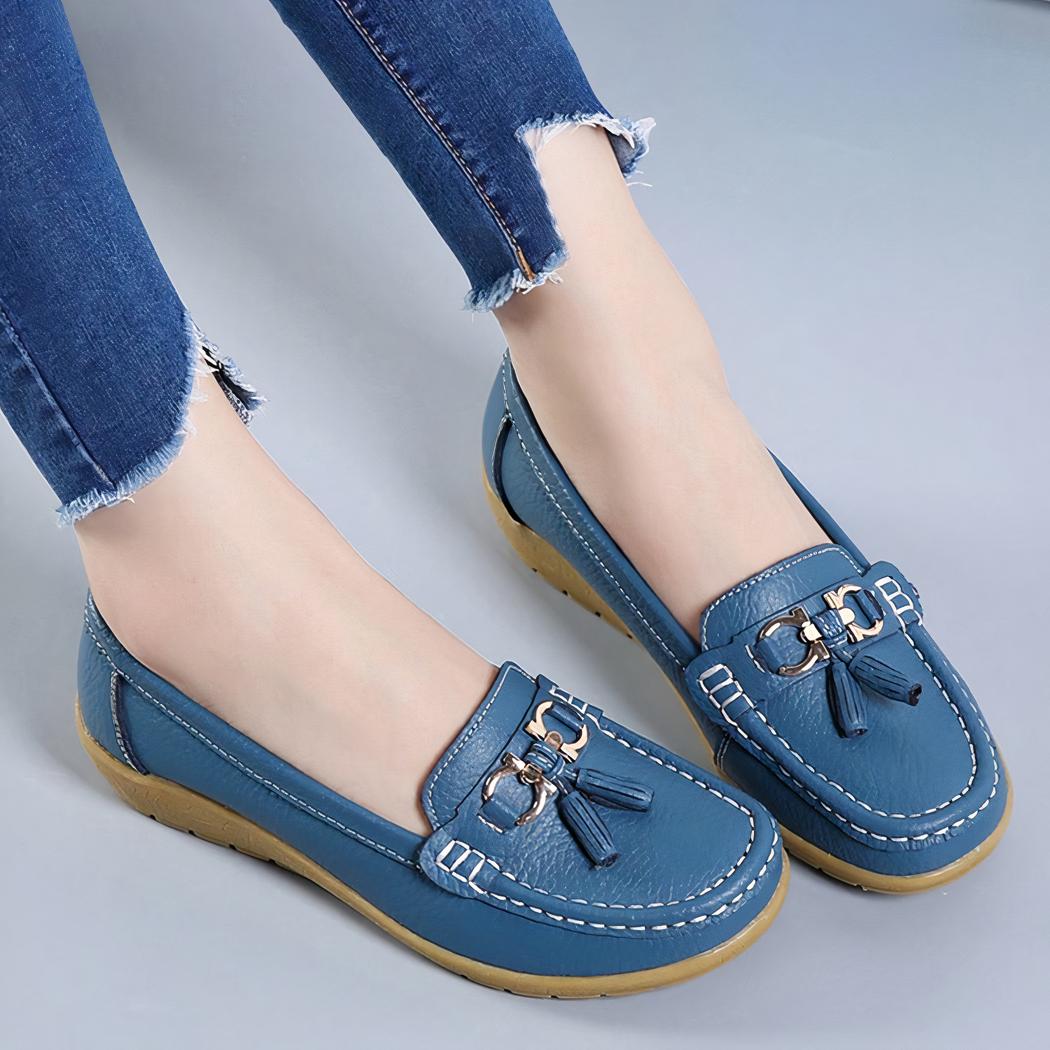Mocassins à glands à inspiration bateau pour femme