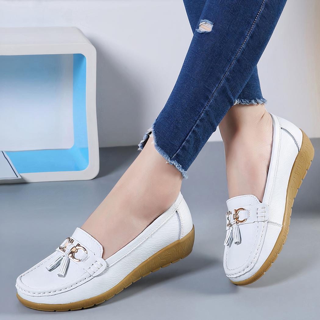 Mocassins à glands à inspiration bateau pour femme