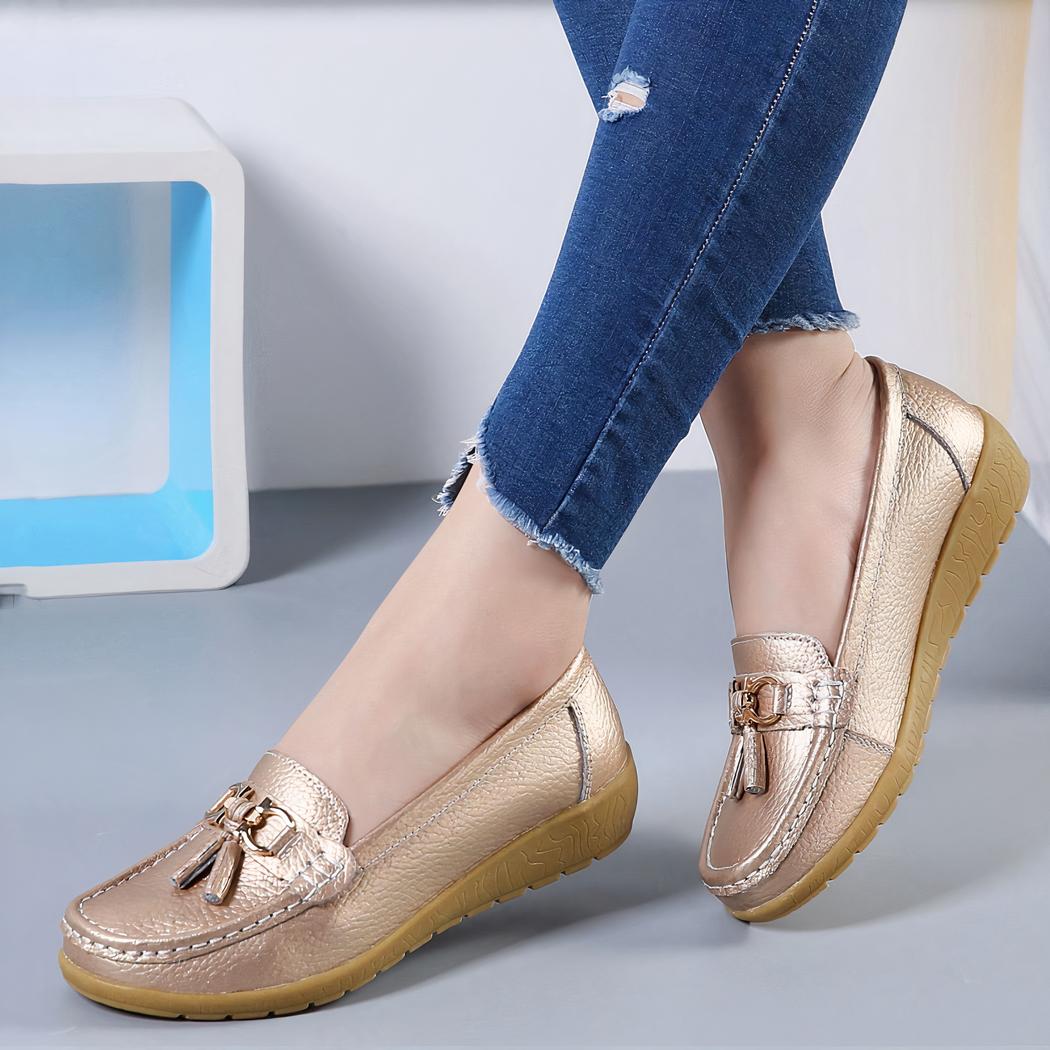 Mocassins à glands à inspiration bateau pour femme