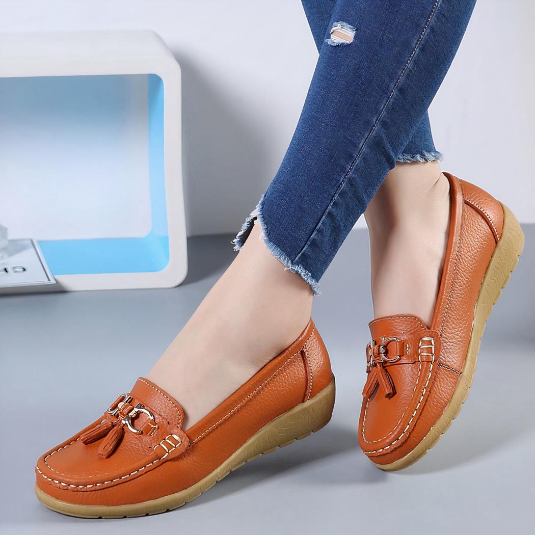 Mocassins à glands à inspiration bateau pour femme