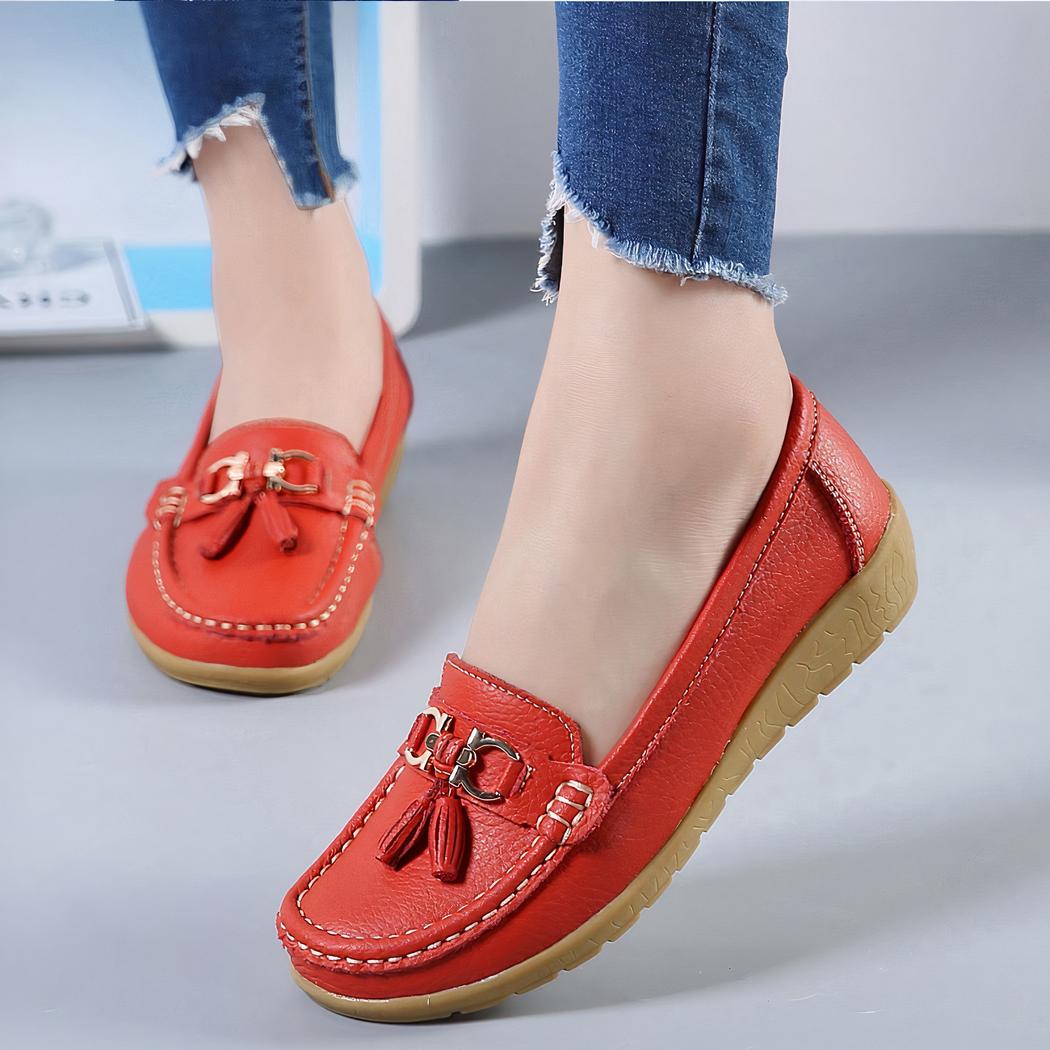 Mocassins à glands à inspiration bateau pour femme
