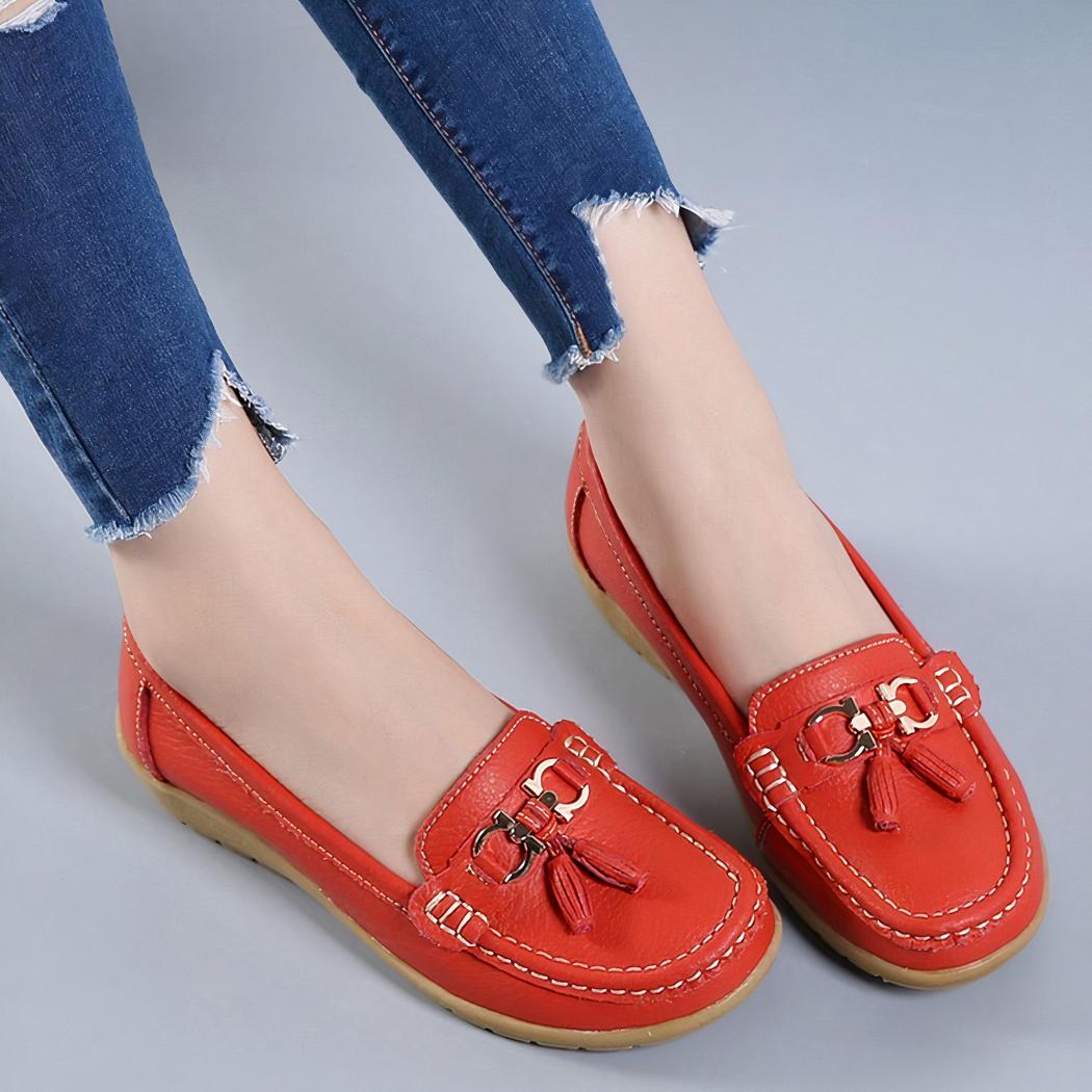 Mocassins à glands à inspiration bateau pour femme