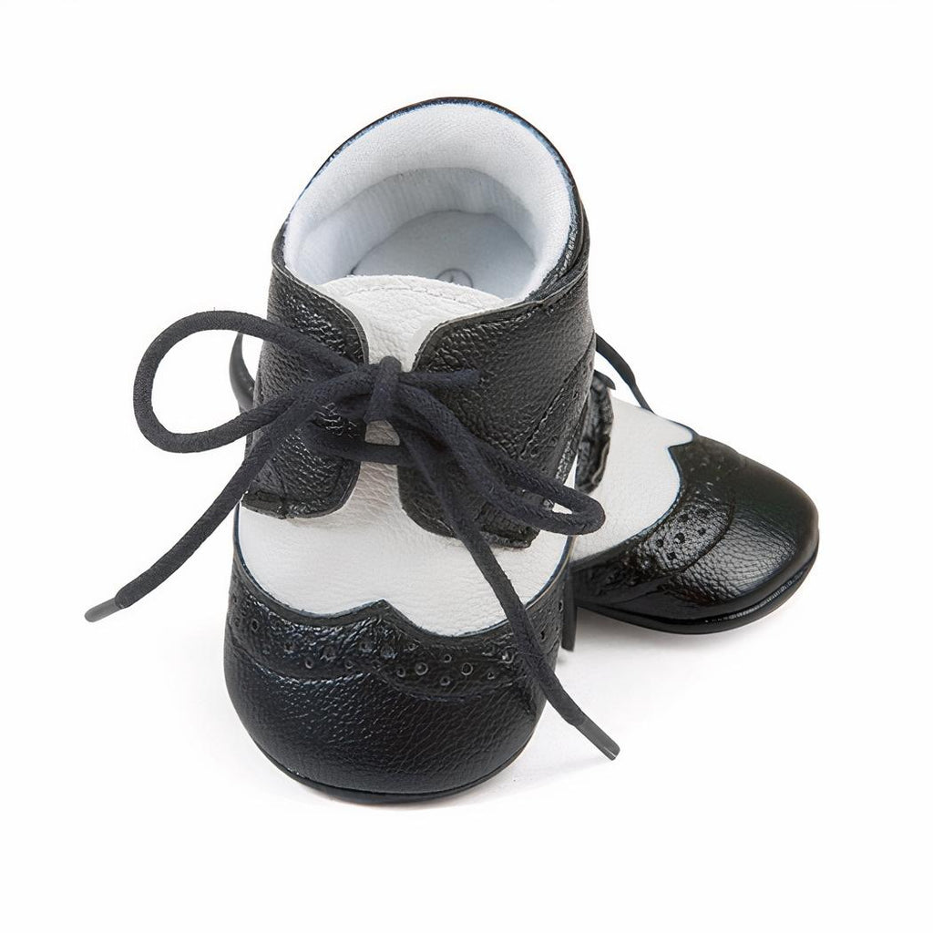 Mocassins à lacets et semelle souple pour bébé garçon